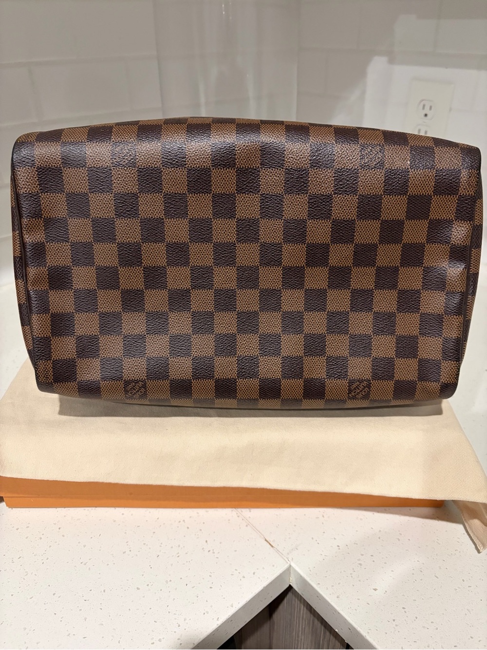 Louis Vuitton Brown Damier Ebene Speedy/Duffel Bag - Picture 7 of 9